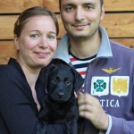 Hallie mit Nora und Francesco